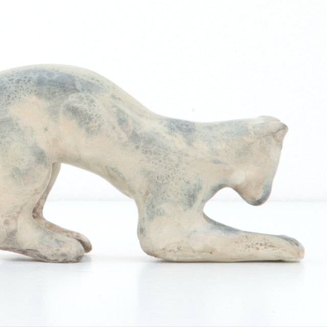 Crouching Cat Maquette