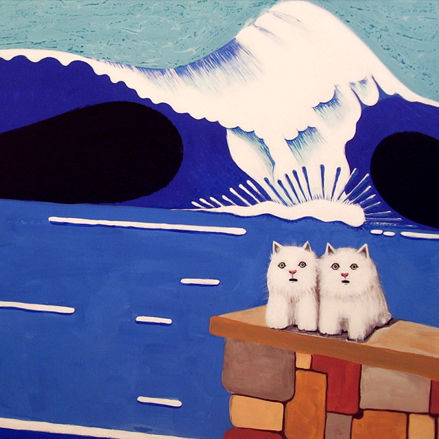 Kitties on the Wall (detail)